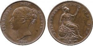 1 Penny Reino Unido de Gran Bretaña e Irlanda (1801-1922)  Victoria (1819 - 1901)