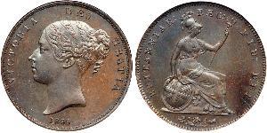 1 Penny Reino Unido de Gran Bretaña e Irlanda (1801-1922)  Victoria (1819 - 1901)