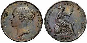 1 Penny Reino Unido de Gran Bretaña e Irlanda (1801-1922)  Victoria (1819 - 1901)