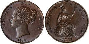 1 Penny Reino Unido de Gran Bretaña e Irlanda (1801-1922)  Victoria (1819 - 1901)