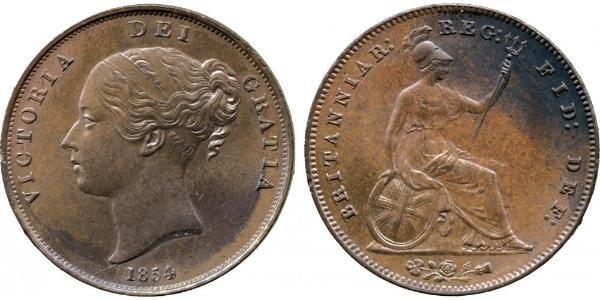 1 Penny Reino Unido de Gran Bretaña e Irlanda (1801-1922)  Victoria (1819 - 1901)