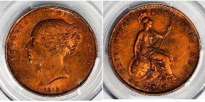 1 Penny United Kingdom of Great Britain and Ireland (1801-1922)  Victoria (1819 - 1901)