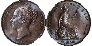 1 Penny United Kingdom of Great Britain and Ireland (1801-1922)  Victoria (1819 - 1901)