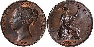 1 Penny United Kingdom of Great Britain and Ireland (1801-1922)  Victoria (1819 - 1901)