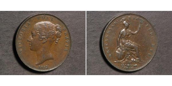 1 Penny United Kingdom of Great Britain and Ireland (1801-1922)  Victoria (1819 - 1901)