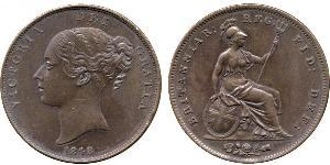 1 Penny Vereinigtes Königreich von Großbritannien und Irland (1801-1922)  Victoria (1819 - 1901)