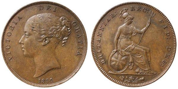 1 Penny Vereinigtes Königreich von Großbritannien und Irland (1801-1922)  Victoria (1819 - 1901)