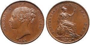 1 Penny 大不列颠及爱尔兰联合王国 (1801 - 1922)  维多利亚 (英国君主)