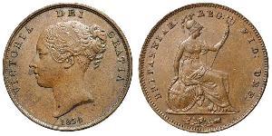 1 Penny 大不列颠及爱尔兰联合王国 (1801 - 1922)  维多利亚 (英国君主)