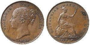 1 Penny 大不列颠及爱尔兰联合王国 (1801 - 1922)  维多利亚 (英国君主)