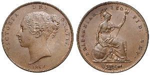 1 Penny 大不列颠及爱尔兰联合王国 (1801 - 1922)  维多利亚 (英国君主)