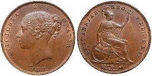 1 Penny 大不列颠及爱尔兰联合王国 (1801 - 1922)  维多利亚 (英国君主)