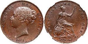 1 Penny 大不列颠及爱尔兰联合王国 (1801 - 1922)  维多利亚 (英国君主)