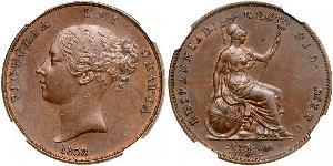 1 Penny 大不列颠及爱尔兰联合王国 (1801 - 1922)  维多利亚 (英国君主)