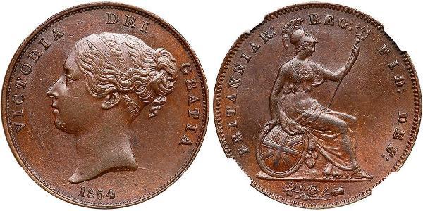 1 Penny 大不列颠及爱尔兰联合王国 (1801 - 1922)  维多利亚 (英国君主)