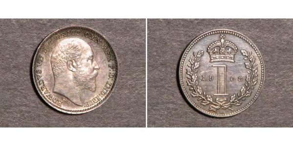 1 Penny 英国 銀 爱德华七世 (1841-1910)