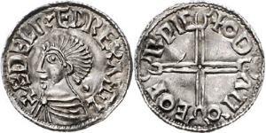 1 Penny 英格兰王国 銀 决策无方者埃塞尔雷德 (1016 - 1013)