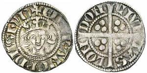 1 Penny 英格兰王国 銀 Edward I (1239 - 1307)