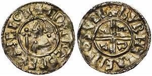 1 Penny 英格兰王国 銀 决策无方者埃塞尔雷德 (1016 - 1013)