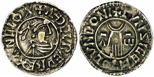 1 Penny 英格兰王国 銀 决策无方者埃塞尔雷德 (1016 - 1013)