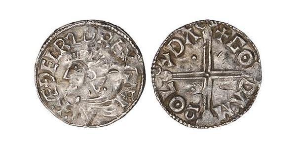 1 Penny 英格兰王国 銀 决策无方者埃塞尔雷德 (1016 - 1013)