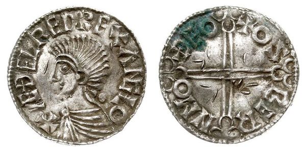 1 Penny 英格兰王国 銀 决策无方者埃塞尔雷德 (1016 - 1013)