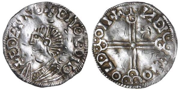 1 Penny 英格兰王国 銀 决策无方者埃塞尔雷德 (1016 - 1013)