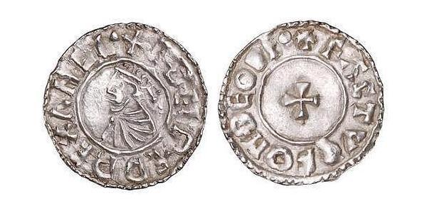 1 Penny 英格兰王国 銀 决策无方者埃塞尔雷德 (1016 - 1013)