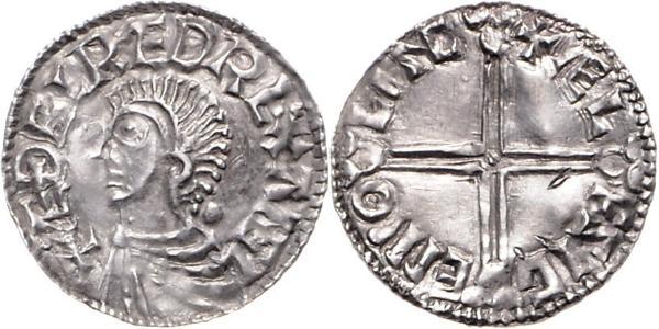 1 Penny 英格兰王国 銀 决策无方者埃塞尔雷德 (1016 - 1013)