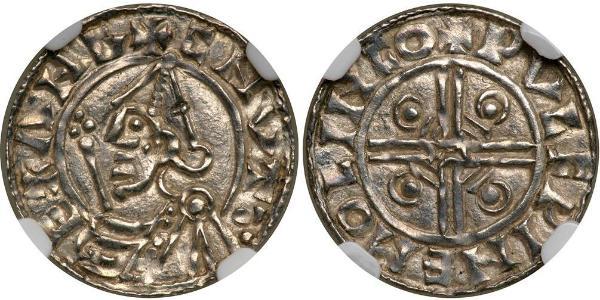 1 Penny 英格兰王国 銀 Cnut (985 -1035)