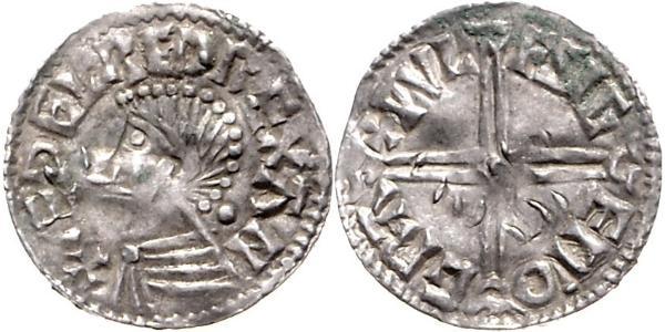 1 Penny 英格兰王国 銀 决策无方者埃塞尔雷德 (1016 - 1013)