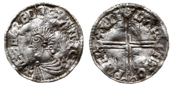 1 Penny 英格兰王国 銀 决策无方者埃塞尔雷德 (1016 - 1013)