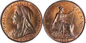 1 Penny 大不列颠及爱尔兰联合王国 (1801 - 1922) 銅 维多利亚 (英国君主)