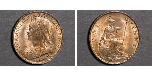 1 Penny 大不列颠及爱尔兰联合王国 (1801 - 1922) 銅 维多利亚 (英国君主)