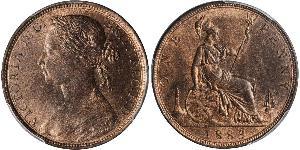 1 Penny 大不列颠及爱尔兰联合王国 (1801 - 1922) 銅 维多利亚 (英国君主)