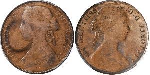 1 Penny 大不列颠及爱尔兰联合王国 (1801 - 1922) 銅 维多利亚 (英国君主)