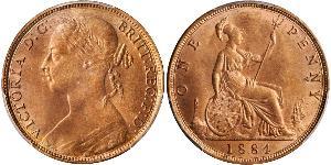 1 Penny 大不列颠及爱尔兰联合王国 (1801 - 1922) 銅 维多利亚 (英国君主)