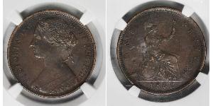 1 Penny 大不列颠及爱尔兰联合王国 (1801 - 1922) 銅 维多利亚 (英国君主)