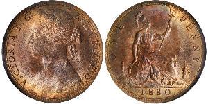 1 Penny 大不列颠及爱尔兰联合王国 (1801 - 1922) 銅 维多利亚 (英国君主)