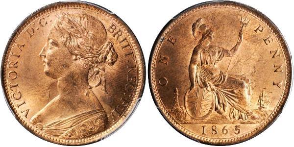 1 Penny 大不列颠及爱尔兰联合王国 (1801 - 1922) 銅 维多利亚 (英国君主)