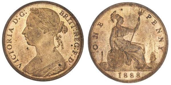 1 Penny 大不列颠及爱尔兰联合王国 (1801 - 1922) 銅 维多利亚 (英国君主)