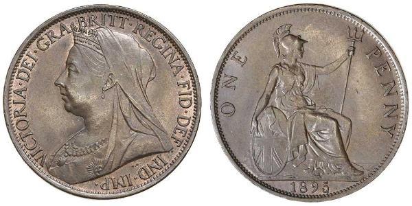 1 Penny 大不列颠及爱尔兰联合王国 (1801 - 1922) 銅 维多利亚 (英国君主)