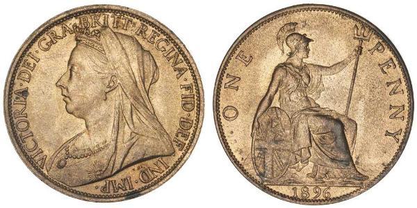 1 Penny 大不列颠及爱尔兰联合王国 (1801 - 1922) 銅 维多利亚 (英国君主)