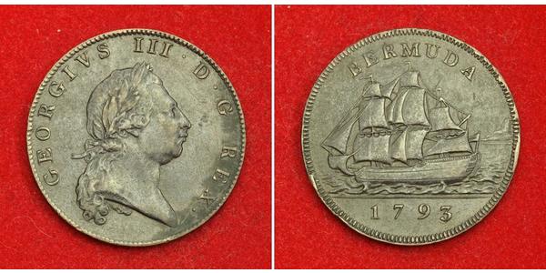 1 Penny 百慕大 銅 喬治三世 (1738-1820)