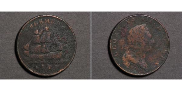 1 Penny 百慕大 銅 喬治三世 (1738-1820)