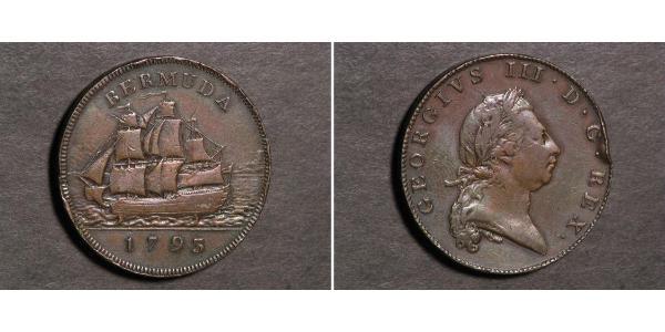 1 Penny 百慕大 銅 喬治三世 (1738-1820)