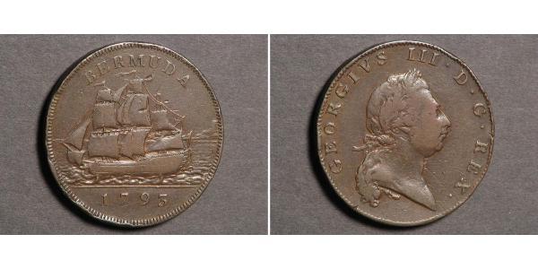 1 Penny 百慕大 銅 喬治三世 (1738-1820)