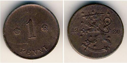 1 Penny 芬兰 銅 