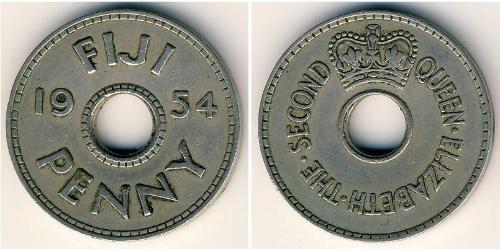 1 Penny Fiji 銅/镍 伊丽莎白二世 (1926-2022)