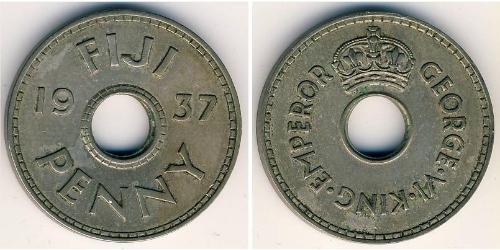 1 Penny Fiji 銅/镍 乔治六世 (1895-1952)